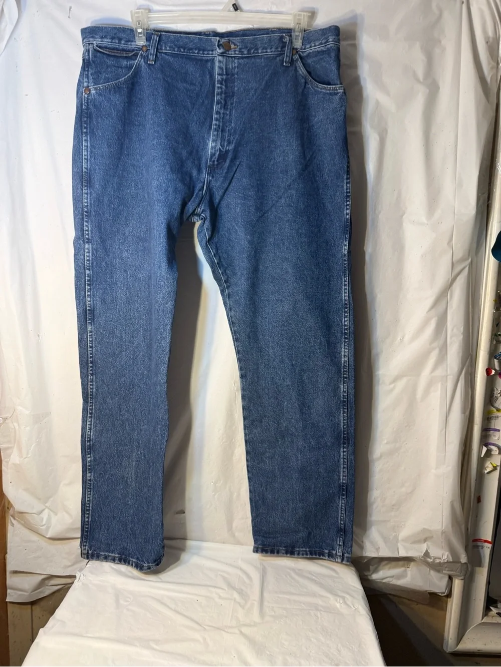 Wrangler Cowboy Cut Original Fit Jeans Stonewash Style 13MWZGK men’s size 42x32